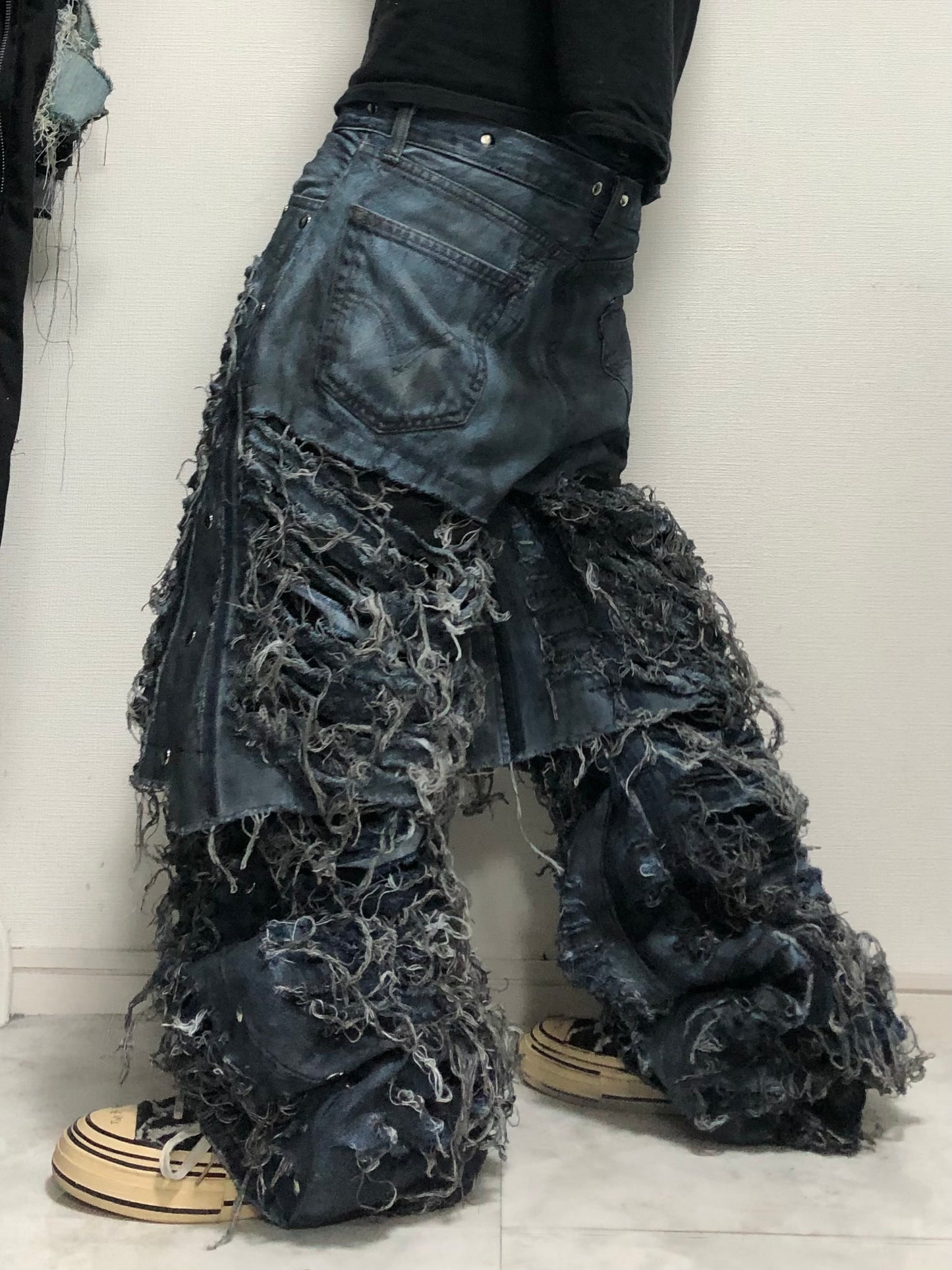 docking all damage denim pants