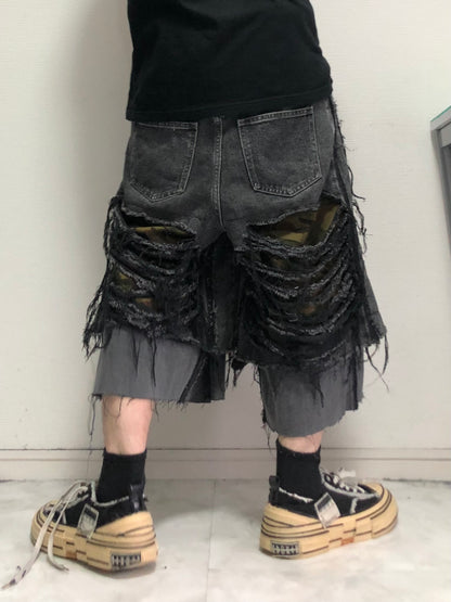 SHRED CAMO denim pants