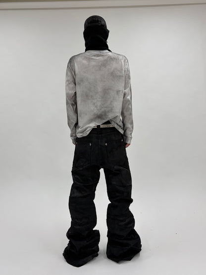 ERODED FLARE DENIM