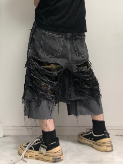 SHRED CAMO denim pants