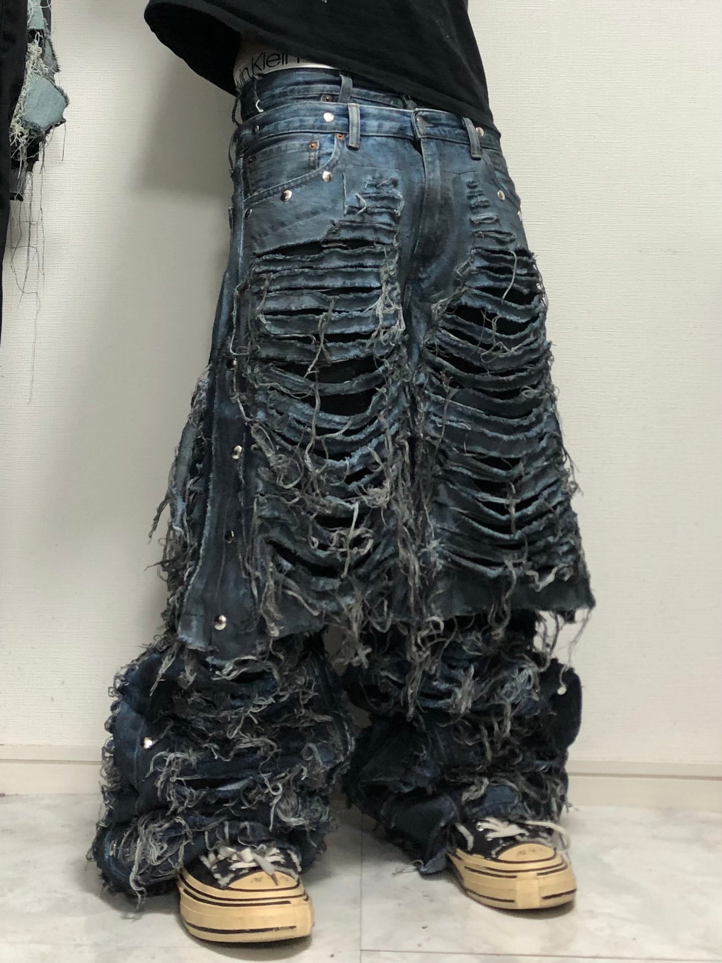 docking all damage denim pants