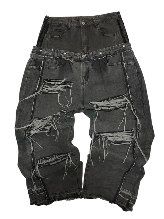 FRACTURED LAYER DENIM