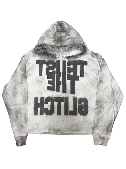 GLITCH TRUST FUR HOODIE