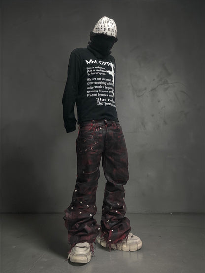 BLOOD STAIN DENIM