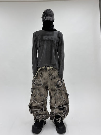 ERODED CROSSED L/S