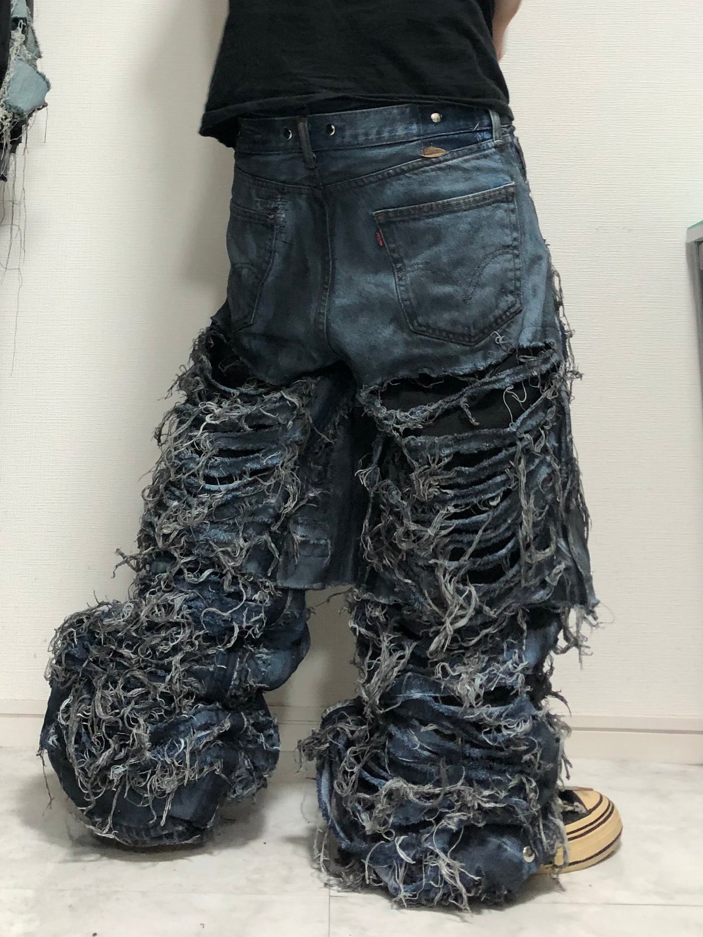 docking all damage denim pants