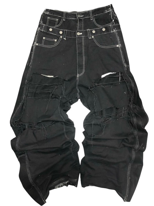 FRACTURED LAYER  PAINTER DENIM