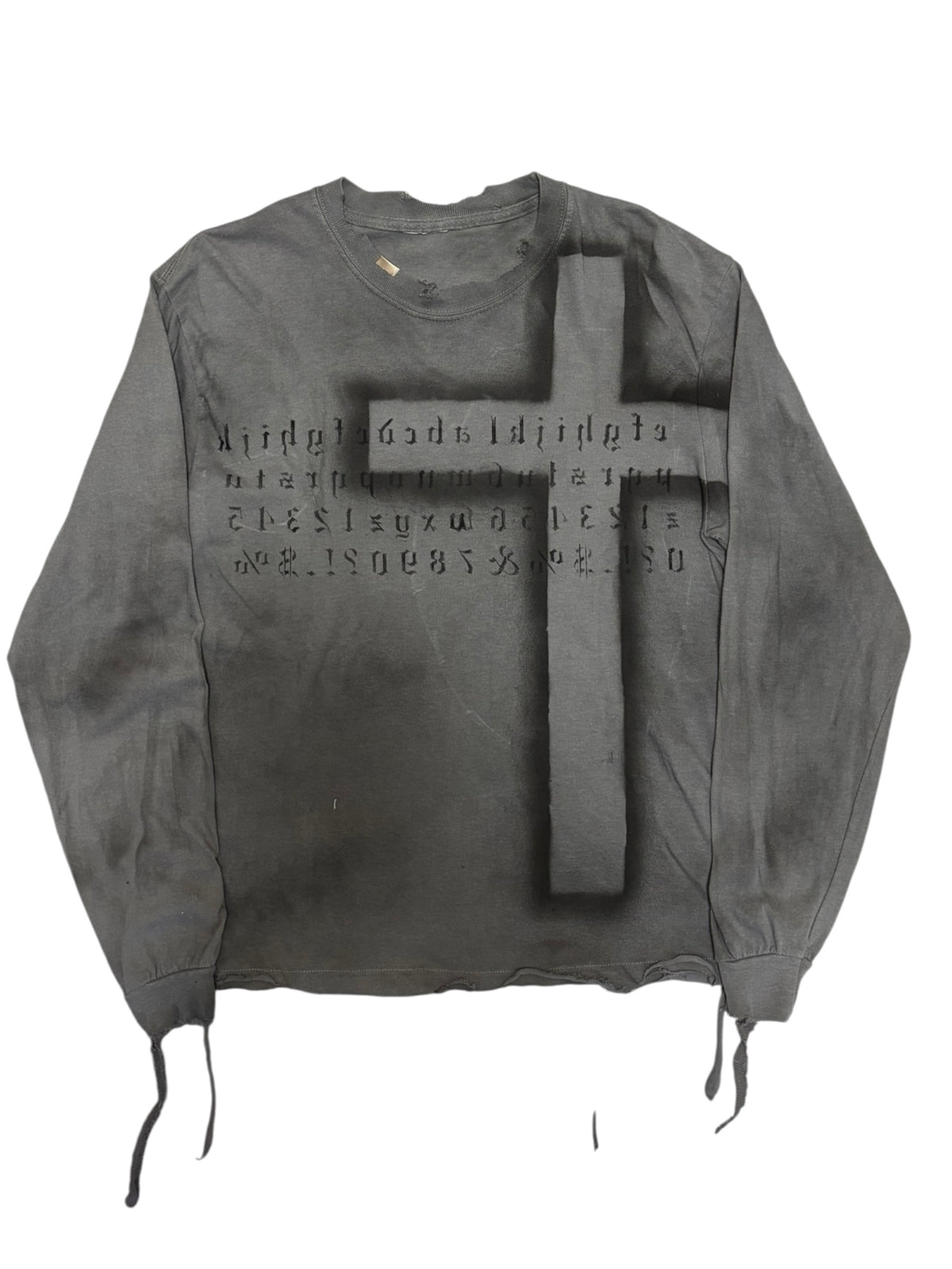 ERODED CROSSED L/S
