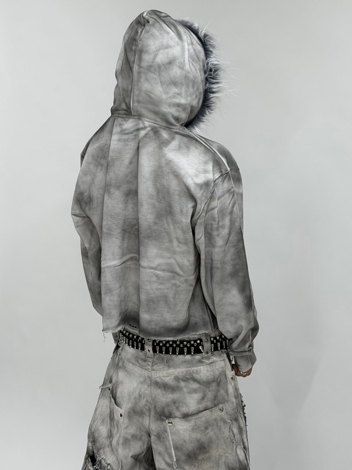 GLITCH TRUST FUR HOODIE