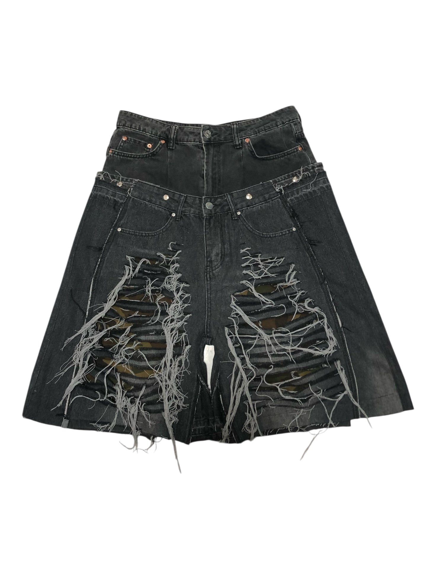 SHRED CAMO denim pants